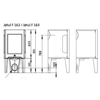 Jotul F 163 in schwarz | kaminofen-muenchen
