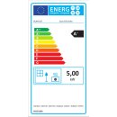 Energieeffizienzlabel Scan 83-2 Schwarz, Griff und Leisten Alu