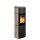 Hwam 4560 (C) Gussrahmentür Schwarz mit Natursteinverkleidung Moca Cream