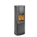 Hwam 4560 (C) Gussrahmentür Grau ohne Seitenscheiben