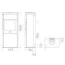 Hwam 4660 (C) Gussrahmentür Grau mit...