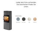 Hwam 4660 (M) Glastür Grau mit Natursteinverkleidung...