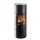 Hwam 3660 (M) Glastür Schwarz mit Natursteinverkleidung Moca Cream