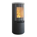 Heta Scan Line 900 schwarz Glastür Speckstein komplett