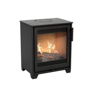 Contura 210 auf niedrigen Beinen Gusstür
