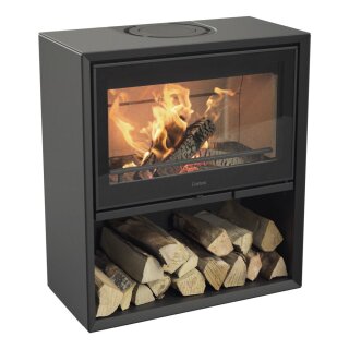 Contura 310G schwarz mit Glasfront