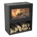 Contura 310G schwarz mit Glasfront