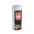 Contura 610G Style weiß Glasfront mit Frontblende und Stahltop