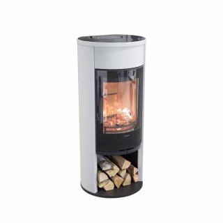 Contura 610G Style weiß mit Frontblende und Glastop