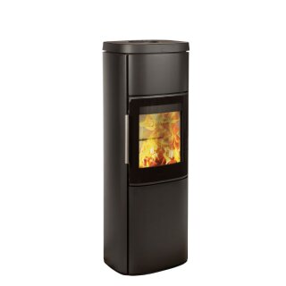 Hwam 4560 (M) Glastür Grau mit Specksteinverkleidung