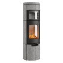 Heta Scan Line 920B grau Gusstür Speckstein komplett