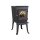 Jotul F 602 ECO im Wohnzimmer vor einer Backsteinwand.