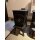 Jotul F 602 im Arbeitszimmer mit Holzkorb.
