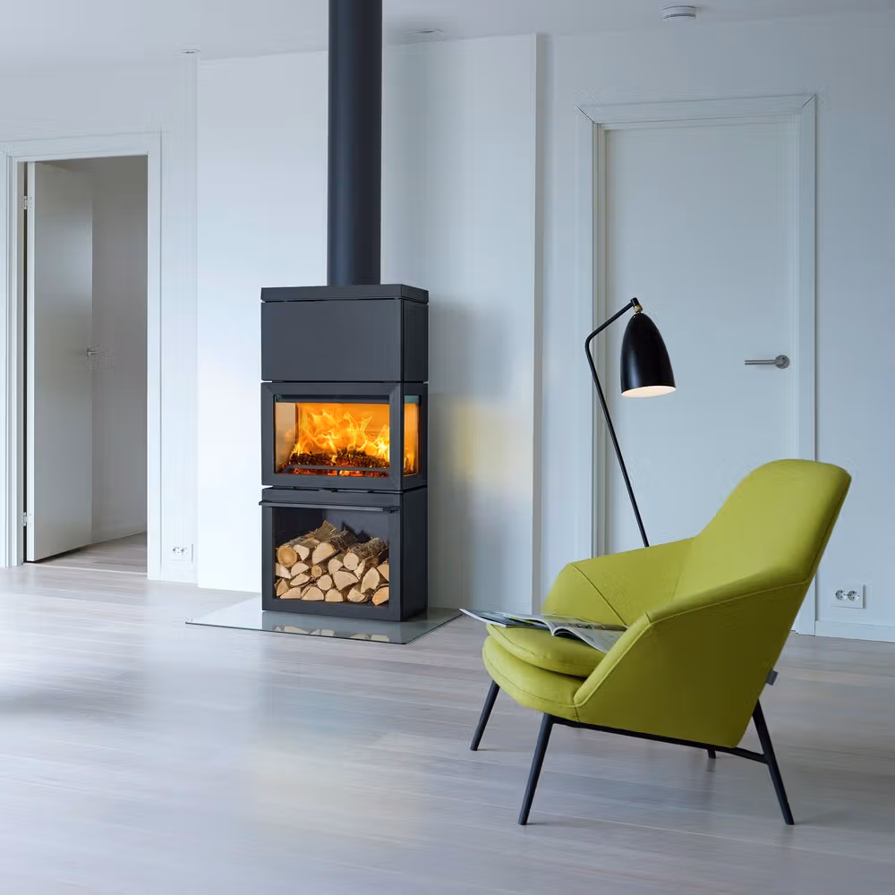 Kaminofen im Wohnraum
